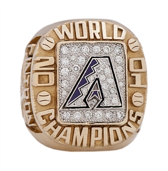 2001 Arizona Diamondbacks World Series Championship Players Ring - Alex Cintron
